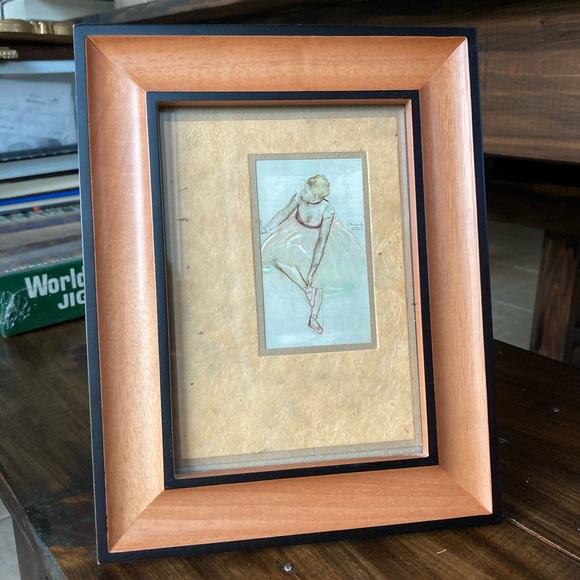 Rare Woods Other - Degas Ballerina in Rare Woods Frame. 9.5”x7” Very pretty home decor!